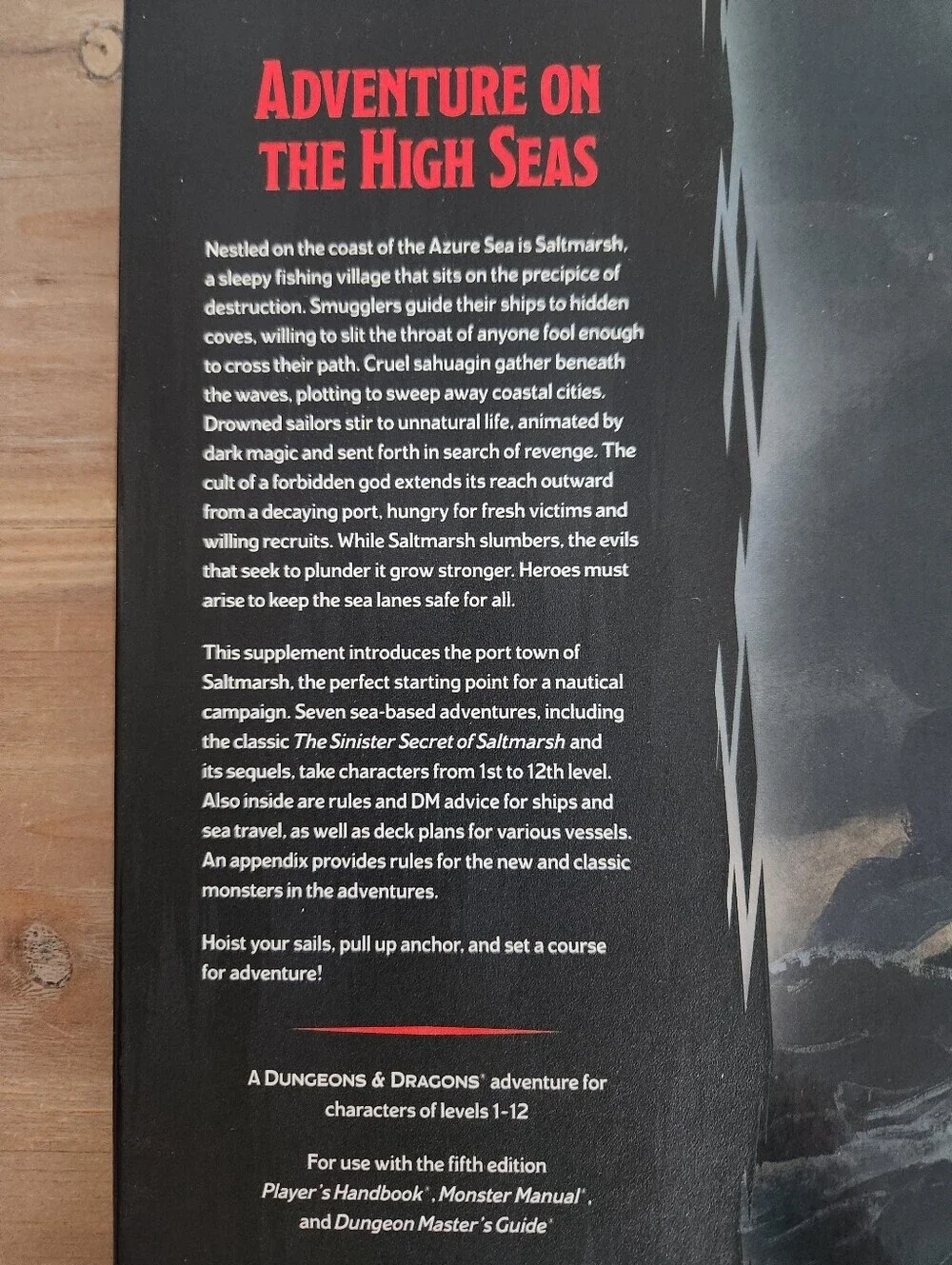 D&D Ghosts of Saltmarsh Hardcover 5E Adventure Dungeons And Dragons Game Book